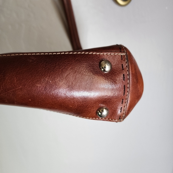 Fossil Sedona li Vintage Italian Scoop Red Leather Shoulder Bag - Picture 5 of 13